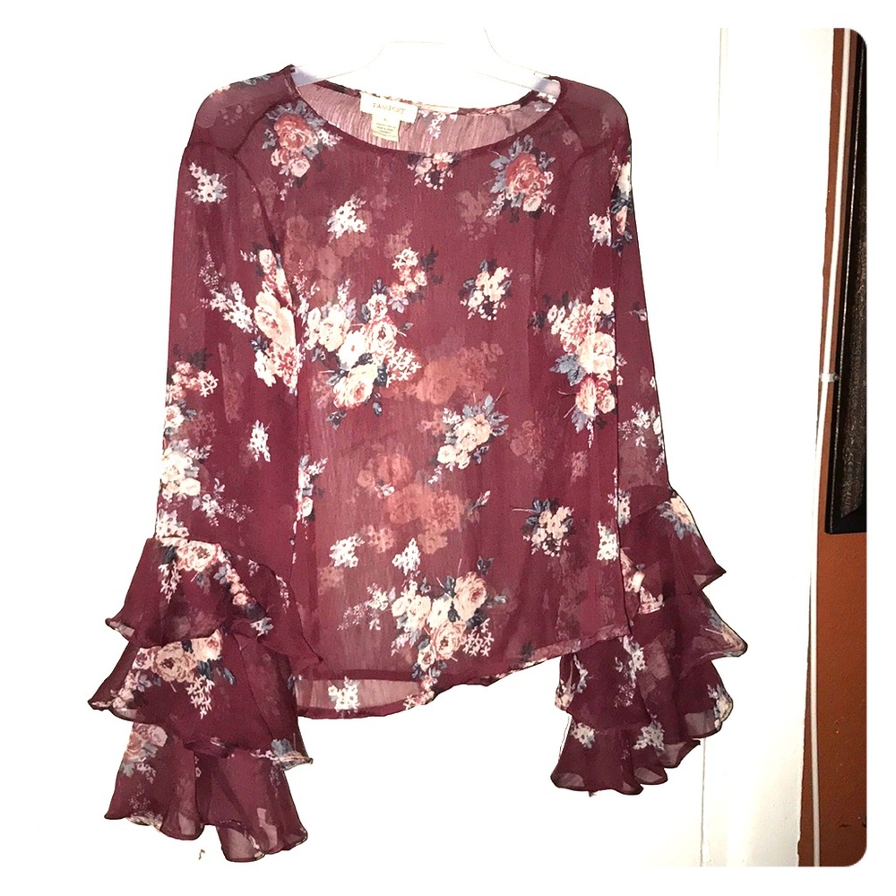 Passport multicolored floral top